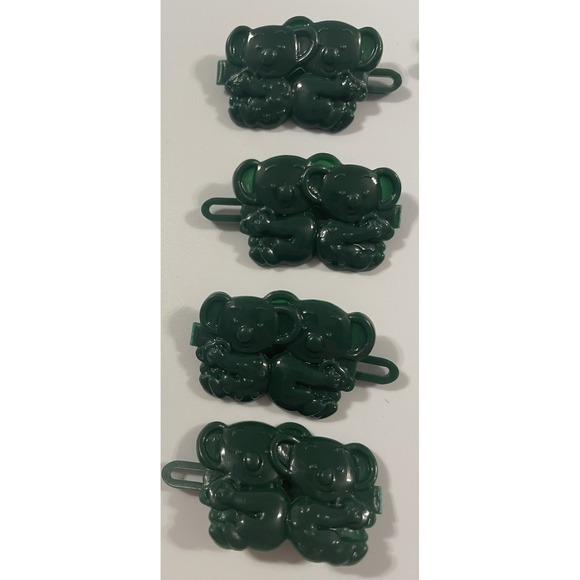 Vtg lot Girls Novelty Hair Clip Barrette Flower Puppy‎ Smile Heart 80s 90s Y2K - Picture 4 of 14